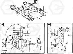 71223 Hydraulic system, transport in undercarrige EC340 SER NO 1001-, Volvo Construction Equipment