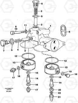 68936 Filter housing EC340 SER NO 1001-, Volvo Construction Equipment