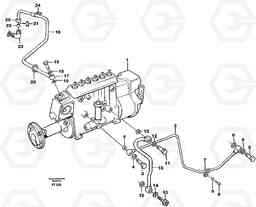 70205 Injection pump: lubricating pipe EC340 SER NO 1001-, Volvo Construction Equipment