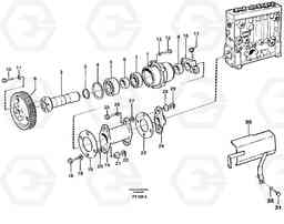 69807 Pump drive. EC340 SER NO 1001-, Volvo Construction Equipment