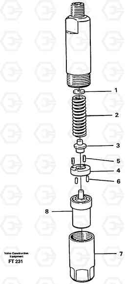 67990 Injector EC340 SER NO 1001-, Volvo Construction Equipment