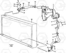 76557 Cooling system EC340 SER NO 1001-, Volvo Construction Equipment