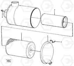 68894 Air filter EC340 SER NO 1001-, Volvo Construction Equipment