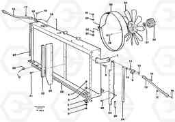 84178 Radiator with fitting parts EC340 SER NO 1001-, Volvo Construction Equipment