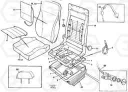 71543 Driver's seat, air suspens.heated. BE-GE. EC340 SER NO 1001-, Volvo Construction Equipment