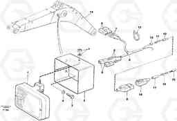 74148 Working lamp on boom EC340 SER NO 1001-, Volvo Construction Equipment