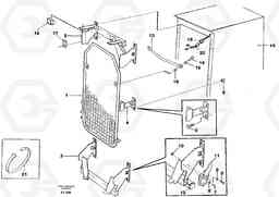 82324 Windscreen protection EC340 SER NO 1001-, Volvo Construction Equipment