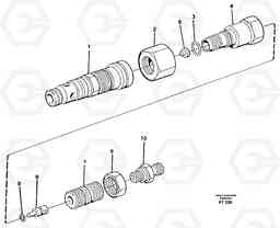 67561 Pressure limiting valve, main valve EC340 SER NO 1001-, Volvo Construction Equipment