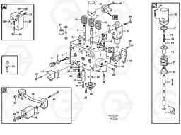 85644 Main valve assembly, boom, track Lh, bucket EC340 SER NO 1001-, Volvo Construction Equipment