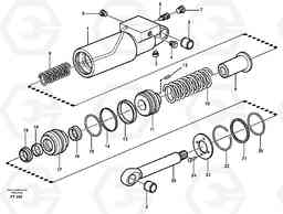 74855 Hydraulic cylinder EC340 SER NO 1001-, Volvo Construction Equipment