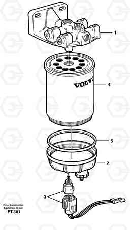 72056 Water separator EC340 SER NO 1001-, Volvo Construction Equipment