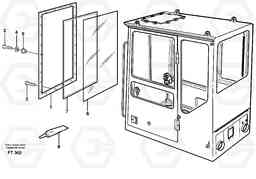 70705 Entire windscreen EC340 SER NO 1001-, Volvo Construction Equipment