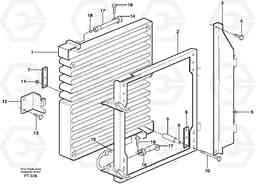 70174 Condensor with fitting parts, cooling agent R134a EC340 SER NO 1001-, Volvo Construction Equipment