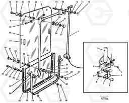 47874 Front window EC390 SER NO 1001-, Volvo Construction Equipment