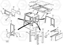 5676 Cabin coating EC390 SER NO 1001-, Volvo Construction Equipment