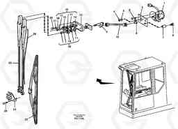 82386 Windscreen wiper, upper EC390 SER NO 1001-, Volvo Construction Equipment