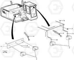 14395 Lighting, front EC390 SER NO 1001-, Volvo Construction Equipment