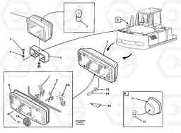 51641 Lighting, rear EC390 SER NO 1001-, Volvo Construction Equipment