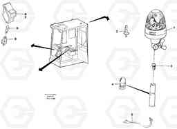 14401 Rotating beacon EC390 SER NO 1001-, Volvo Construction Equipment