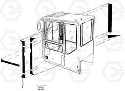 27067 Decor stripes, outer location on cab EC390 SER NO 1001-, Volvo Construction Equipment