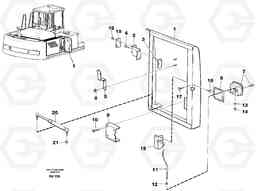 90740 Door, centre, right EC390 SER NO 1001-, Volvo Construction Equipment