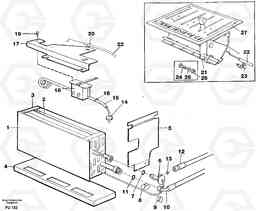 40619 Evaporator with fitting parts, cooling agent R134a EC390 SER NO 1001-, Volvo Construction Equipment