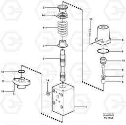 62491 Connection valve,  boom, dipper arm EC390 SER NO 1001-, Volvo Construction Equipment