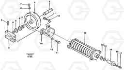 23983 Front idler, spring package EC390 SER NO 1001-, Volvo Construction Equipment