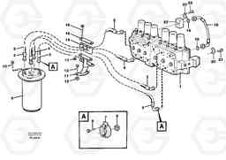 88822 Hydraulic system, transport in uppercarrige EC390 SER NO 1001-, Volvo Construction Equipment