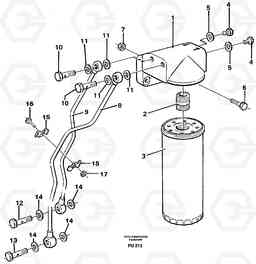 5505 Oil filter, By Pass EC390 SER NO 1001-, Volvo Construction Equipment