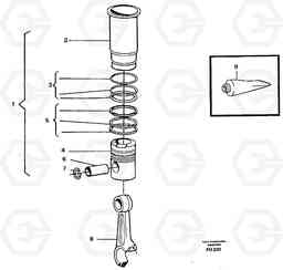 26423 Cylinder liner EC390 SER NO 1001-, Volvo Construction Equipment