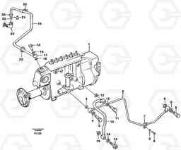 40610 Injection pump: lubricating pipe EC390 SER NO 1001-, Volvo Construction Equipment