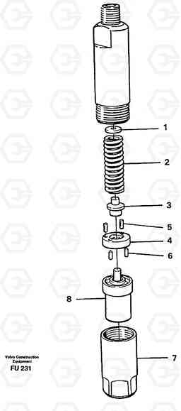 65518 Injector EC390 SER NO 1001-, Volvo Construction Equipment