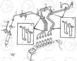 26435 Fuel lines, injectors EC390 SER NO 1001-, Volvo Construction Equipment