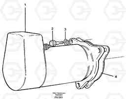 26448 Starter motor, mounting EC390 SER NO 1001-, Volvo Construction Equipment