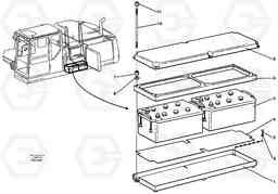 88952 Battery with assembling details EC390 SER NO 1001-, Volvo Construction Equipment