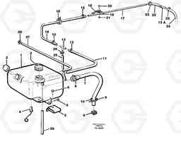 77884 Expansion tank with fitting parts EC390 SER NO 1001-, Volvo Construction Equipment