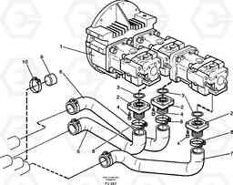 27070 Hydraulic system suction lines EC390 SER NO 1001-, Volvo Construction Equipment