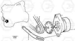 30319 Alternator with assembling details 80 A EC390 SER NO 1001-, Volvo Construction Equipment