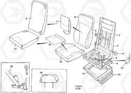 31438 Operator seat. Be-ge EC390 SER NO 1001-, Volvo Construction Equipment