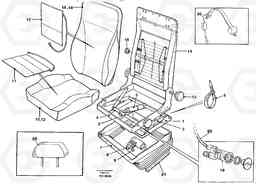 24004 Driver's seat, air suspens.heated. BE-GE. EC390 SER NO 1001-, Volvo Construction Equipment
