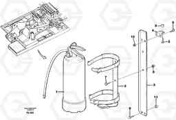 82894 Fire extinguisher EC390 SER NO 1001-, Volvo Construction Equipment