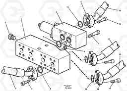 31448 Connection board with float pos. valve and hoses EC390 SER NO 1001-, Volvo Construction Equipment