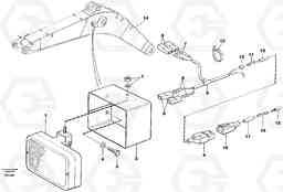 53515 Working lamp on boom EC390 SER NO 1001-, Volvo Construction Equipment