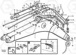 18832 Hydraulic system, backhoeboom, 6,0m Me, 6,7m, 7,0m EC390 SER NO 1001-, Volvo Construction Equipment