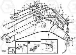 18832 Hydraulic system, backhoeboom, 6,0m Me, 6,7m, 7,0m EC390 SER NO 1001-, Volvo Construction Equipment