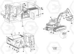 27066 Sign plates and transfer,outer location EC390 SER NO 1001-, Volvo Construction Equipment