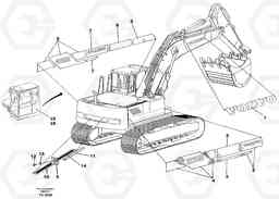 27068 Decor stripes, outer location EC390 SER NO 1001-, Volvo Construction Equipment