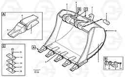 13718 Buckets for Quickfit Esco Super V EC390 SER NO 1001-, Volvo Construction Equipment