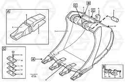 19983 Buckets for Quickfit Esco Super V EC390 SER NO 1001-, Volvo Construction Equipment